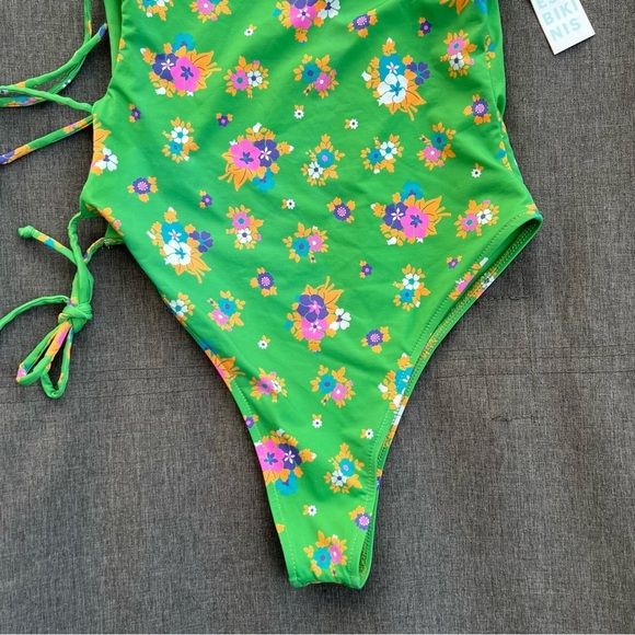 Frankies Bikini Honey One Piece Shoulder Swimsuit Size Medium New With Tags - Picture 10 of 14